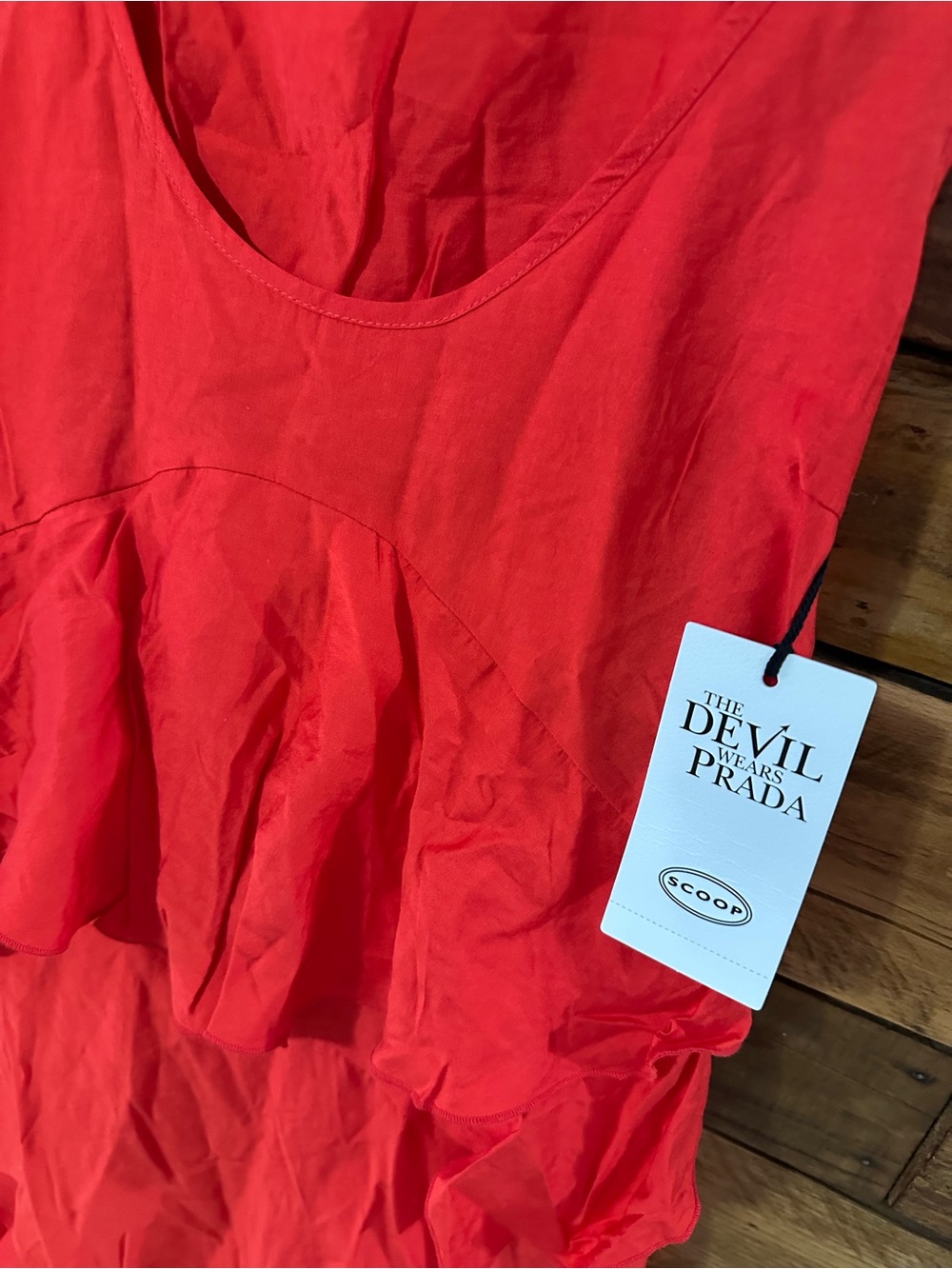 Prada Red Ruffled Tank Mini Dress - Picture 6 of 8